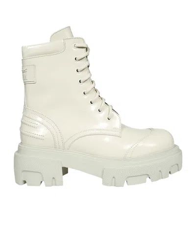 MSGM MSGM LACE-UP PLATFORM ANKLE BOOTS