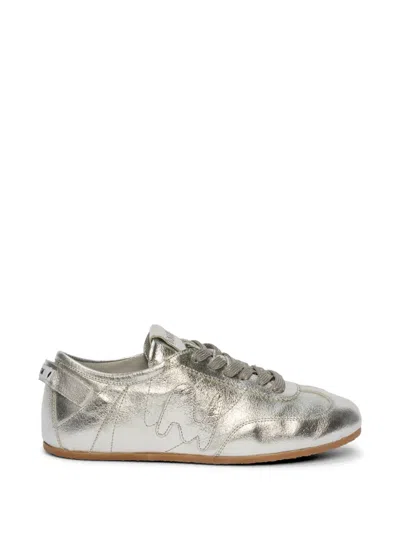 Msgm Lace-up Sneakers In Gray