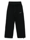 Msgm Layer-detailed Sweatpants In Black