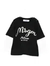 Msgm Layered Logo-print T-shirt In Black