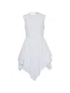 Msgm Layered Mini Dress In Neutral