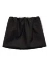 Msgm Layered Mini Skirt In Black