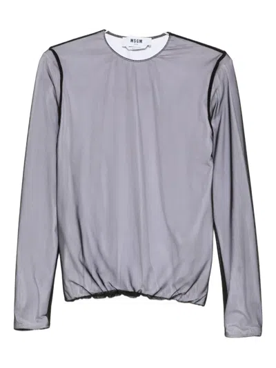 Msgm Layered Top In Black
