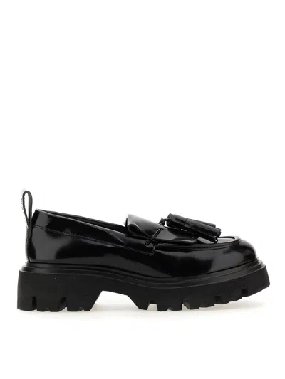 Msgm Black Tassel Loafers