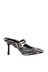Msgm Leather Shoes - Black/white In Black