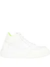 Msgm Leather Sneakers In White