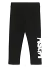 Msgm Logo-print Leggings In Black