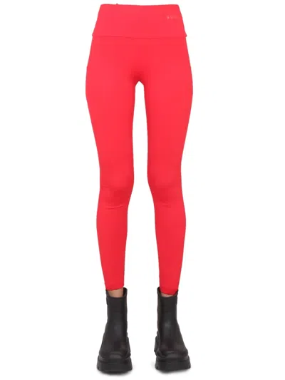 Msgm Leggings With Logo In Multi