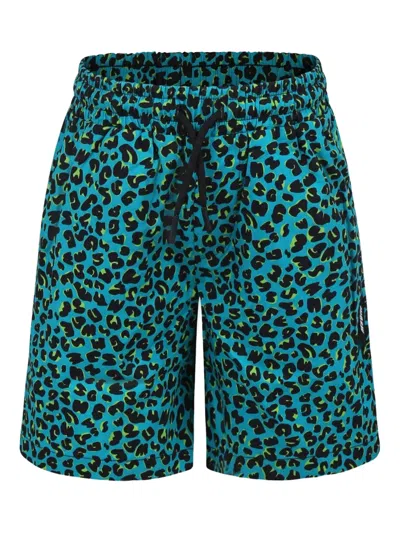 MSGM LEOPARD-PRINT COTTON SHORTS