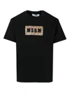 Msgm Leopard-print T-shirt In Black
