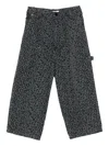 Msgm Leopard-print Trousers In Gray