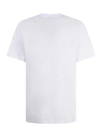 Msgm Lettering Logo Print T-shirt In White