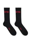 Msgm Lettering Socks In Black