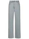 Msgm Light Blue Cotton Jeans In Light Blue