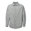 Msgm Light Blue Denim Shirt With Embossed Pattern In Grey
