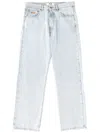 Msgm Light Blue Relaxed Jeans In Blue