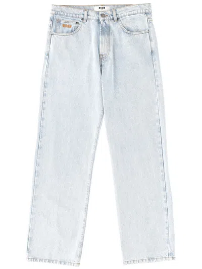 Msgm Light Blue Relaxed Jeans