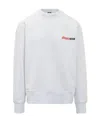 Msgm Graphic-print Sweatshirt In White