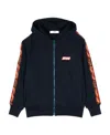 Msgm Logo And Hat Casual Jacket In Black