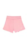 Msgm Logo Bermuda In Pink