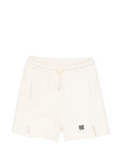 Msgm Kids' Logo Bermuda In White