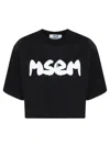 Msgm T-shirt With Logo In Black