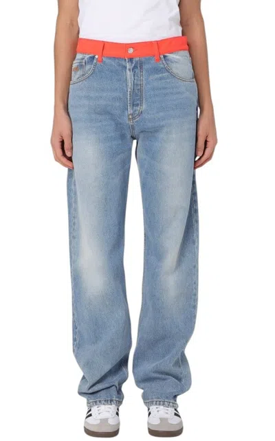 Msgm Jeans  Men Color Blue
