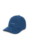 Msgm Logo Cap In Blue