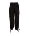 Msgm Wide-leg Trousers In Black