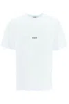 Msgm Logo Classic T-shirt In Optical White