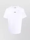 Msgm T-shirt Bianca Logo Minimal In White