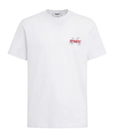 MSGM LOGO COTTON T-SHIRT