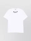 Msgm Logo-print Cotton T-shirt Clothing In White