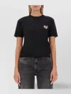 Msgm Logo Crew Neck Cropped T-shirt