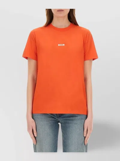 Msgm Logo Crew Neck T-shirt