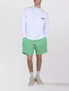 Msgm Logo Crewneck Sweatshirt With Palm Tree Graphic