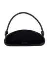 Msgm Glossy Structured Top Handle Tote Bag In Black