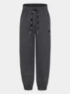 Msgm Logo-detail Drawstring Trousers In Black