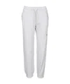 Msgm Logo Detail Jersey Sweatpants In White