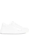Msgm Round-headed Low-top Casual Shoes In White