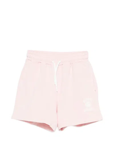 Msgm Kids' Logo-detail Shorts In Pink