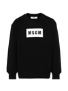 Msgm Logo-detail Sweatshirt In Black