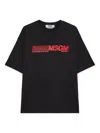Msgm Logo-detail T-shirt In Black
