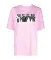 Msgm Logo Detail T-shirt In Pink