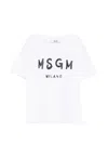 Msgm Logo-detail T-shirt In White