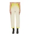 Msgm Cotton Jeans In Yellow
