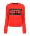 Msgm Logo Details Sweater In Red