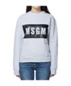 Msgm Logo Details Sweater In White