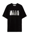 Msgm Logo Details T-shirt In Black