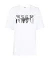 Msgm Logo Details T-shirt In White